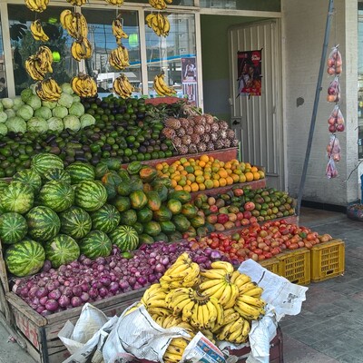 Fruits and vegetables on sale in Addis Ababa, Ethiopia
